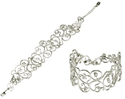 Colibra Bransoletka ażurowa z kryształkami z kolekcji Wedding Dream (B8144AG)