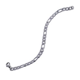 Colibra Bransoletka figaro prążki 21 cm(B22/MEN/42/1 STAL)