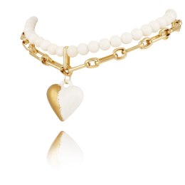 Colibra Choker z agatami i sercem (C23/KOR/166AU)