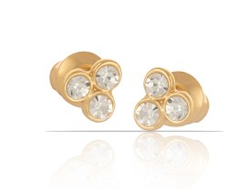Colibra Delikatne kolczyki z kryształkami Preciosa z kolekcji Classic (P7695AU)