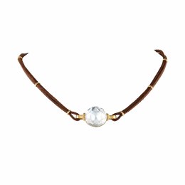 Colibra Choker średni kryształ Primero na zamszowym rzemyku (C24/LAT/79AU)